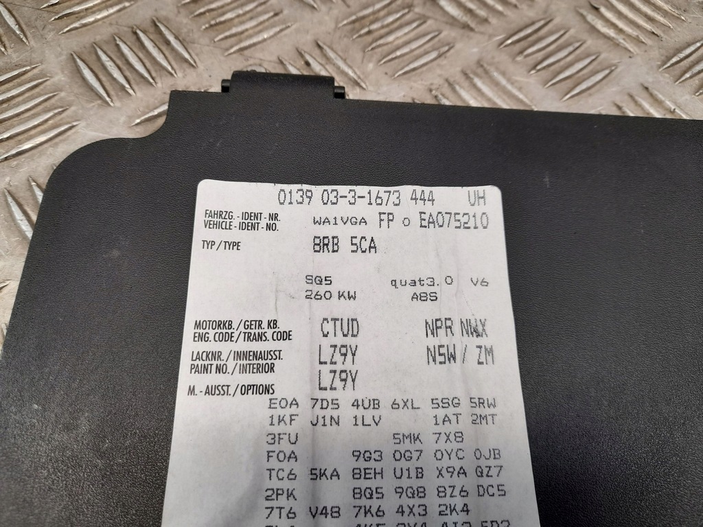 фото №5, Audi q5 sq5 2014 с задний вкладыш колеса запасного