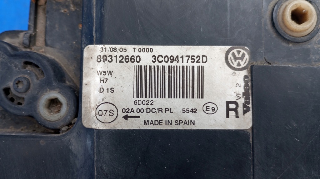 фото №11, Лампа правий перед ксенон 3c0941752d vw passat b6 europa лінза