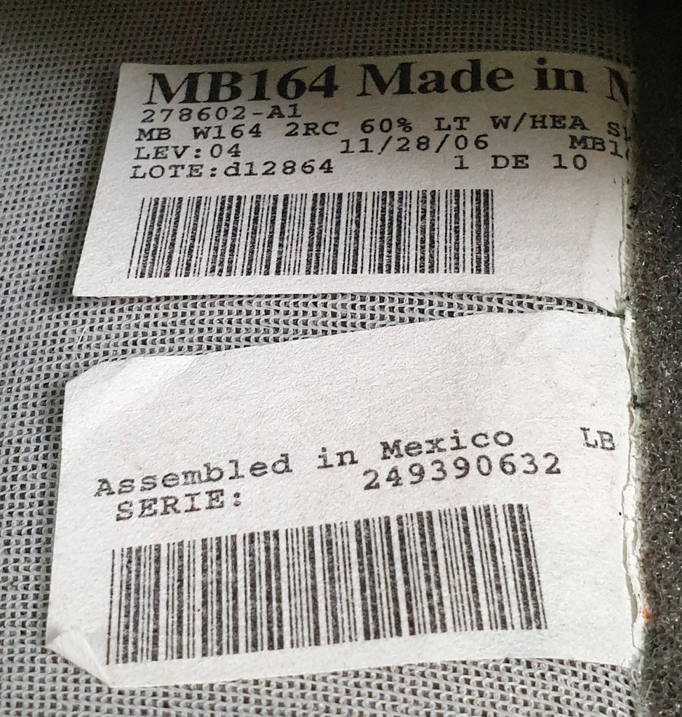 фото №7, Сиденье сиденье левый задняя mercedes ml w164