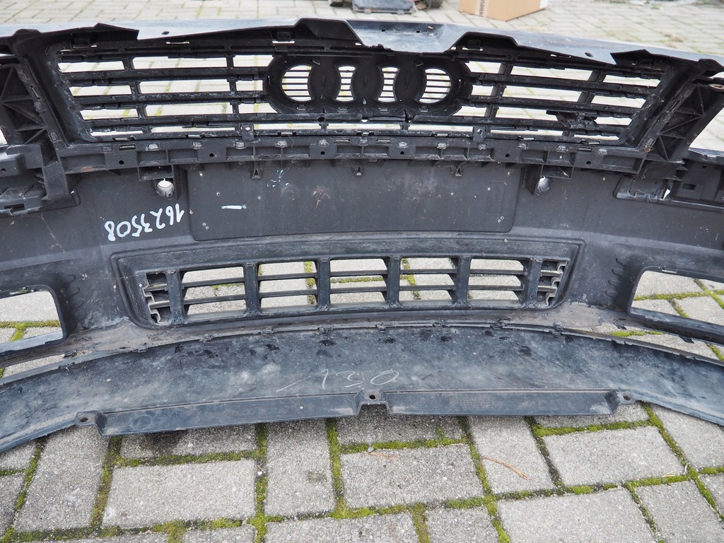 фото №9, Audi a8 d3 2002-05 бампер перед передній чорний 4e0807437a