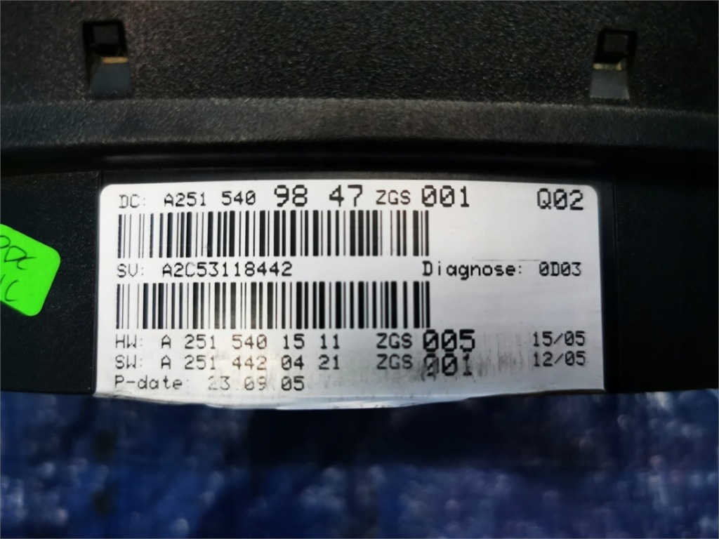 фото №4, Mercedes r-klasa w251 счетчик приборы europa