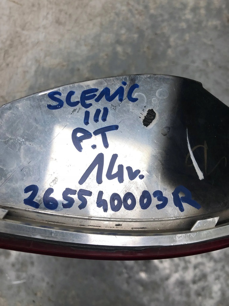 фото №4, Лампа противотуманная правый задняя renault scenic iii 265540003r