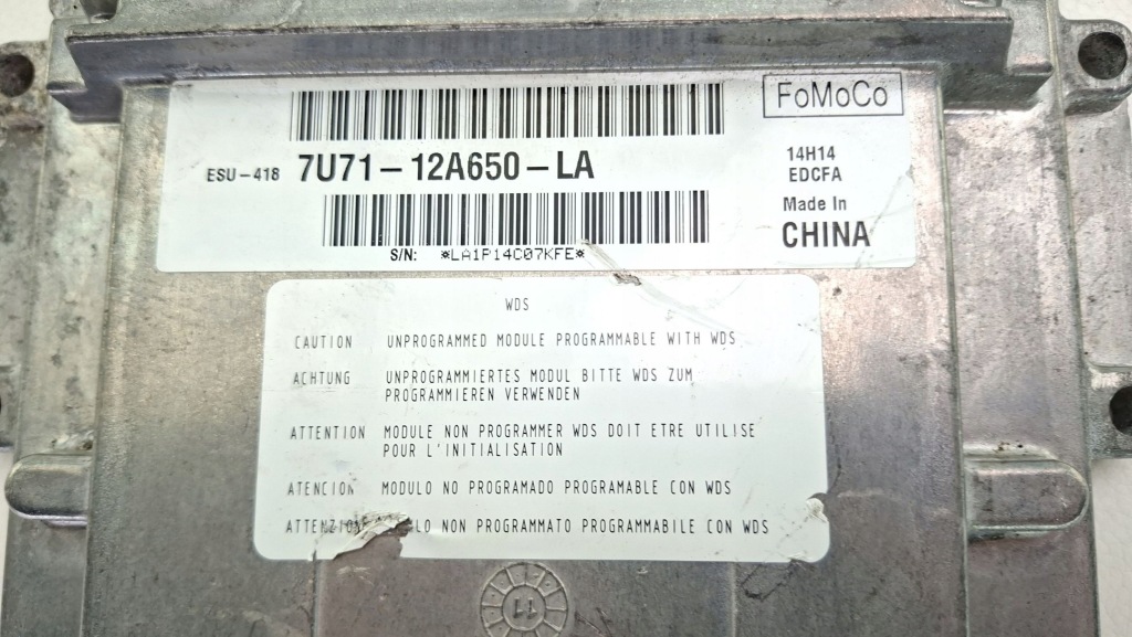 Блок керування двигуна ford grand c-max 7u7112a650la Зі Шроту