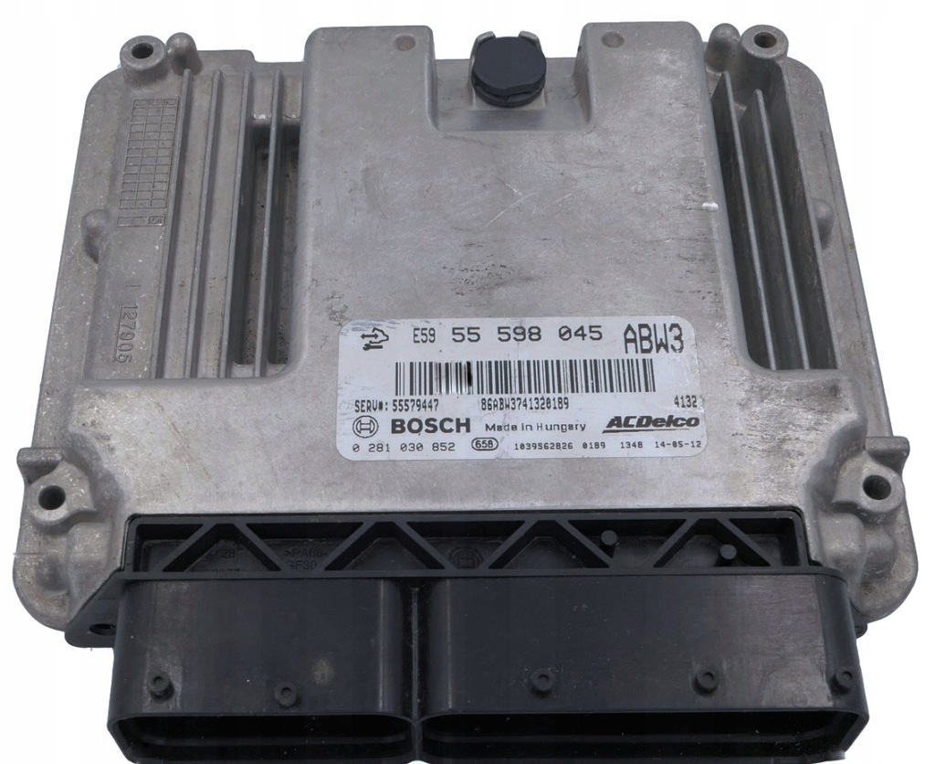 фото №1, Бортовой компьютер двигателя opel astra 55598045 0281030852