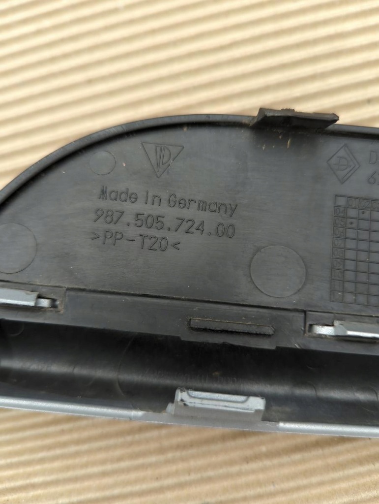 фото №9, Правая решётка заглушка решётка радиатора бампера перед 987505724001 porsche cayman 987