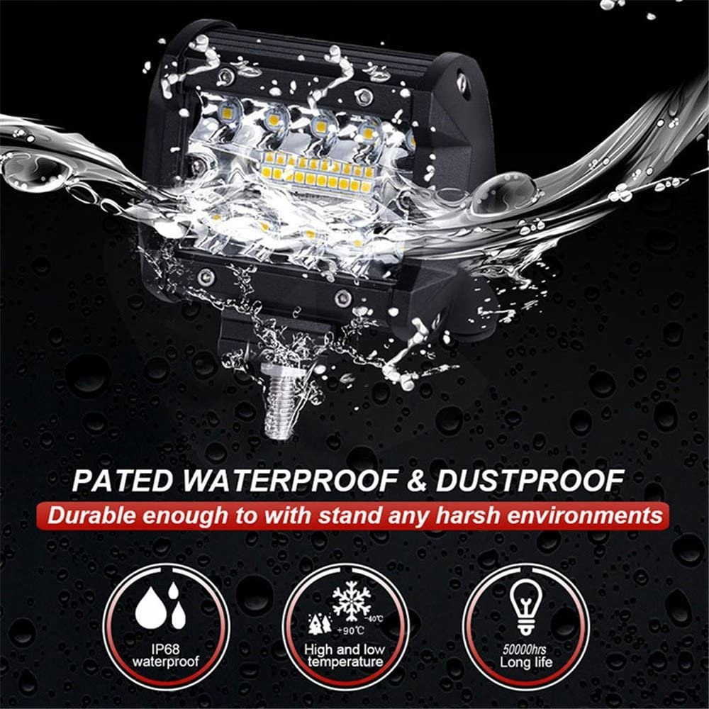 фото №14, Лампа робоча 60w панель led протитуманна фара підрамник вилковий