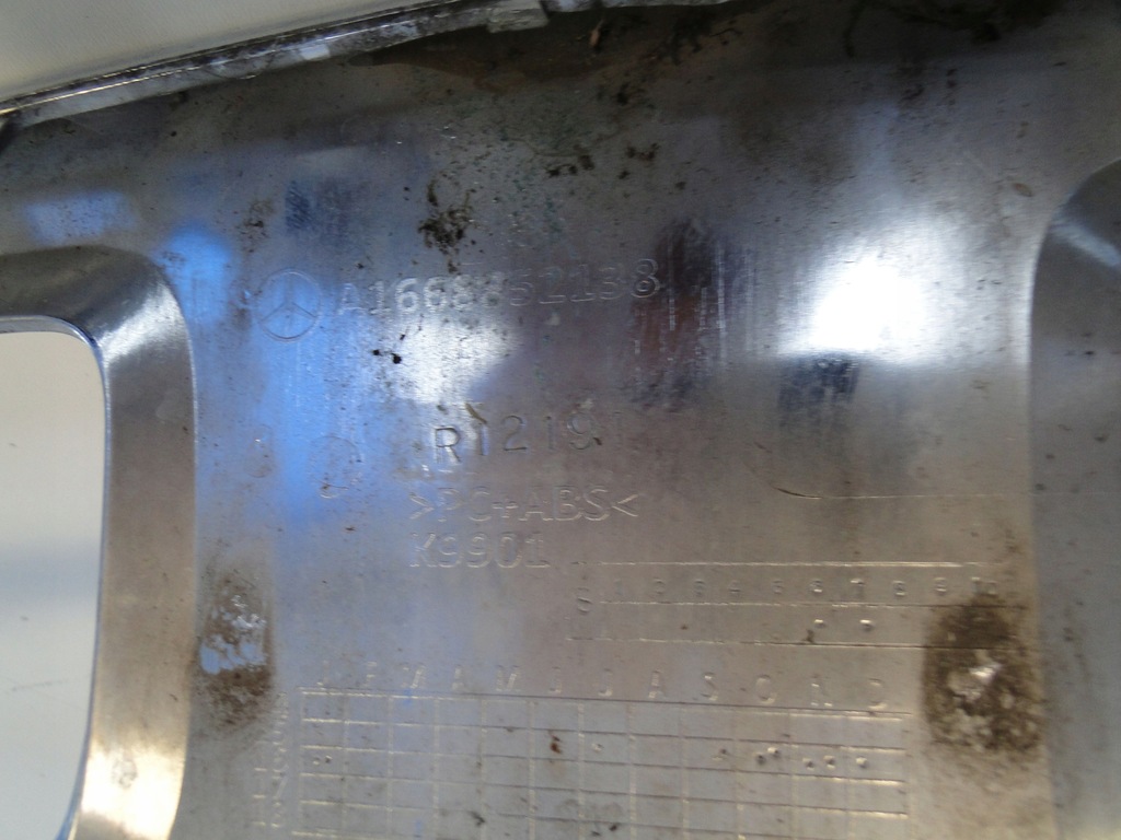 фото №7, Mercedes gls 166 x166 хром лист спойлер накладка бампера передний