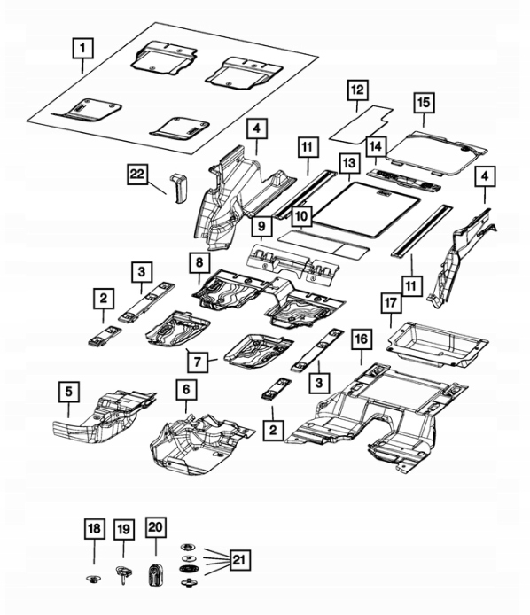 фото №4, Пластик пол багажника поддон wrangler jk