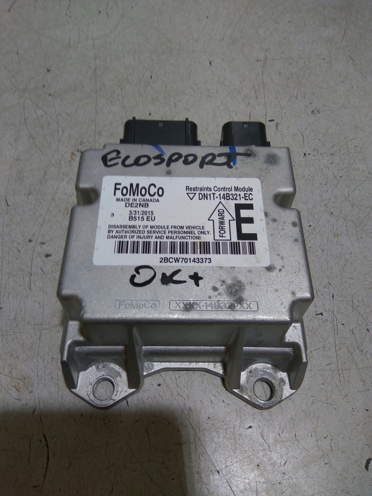 фото №1, Датчик подушек ford оригинальный номер dn1t-14b321-ec