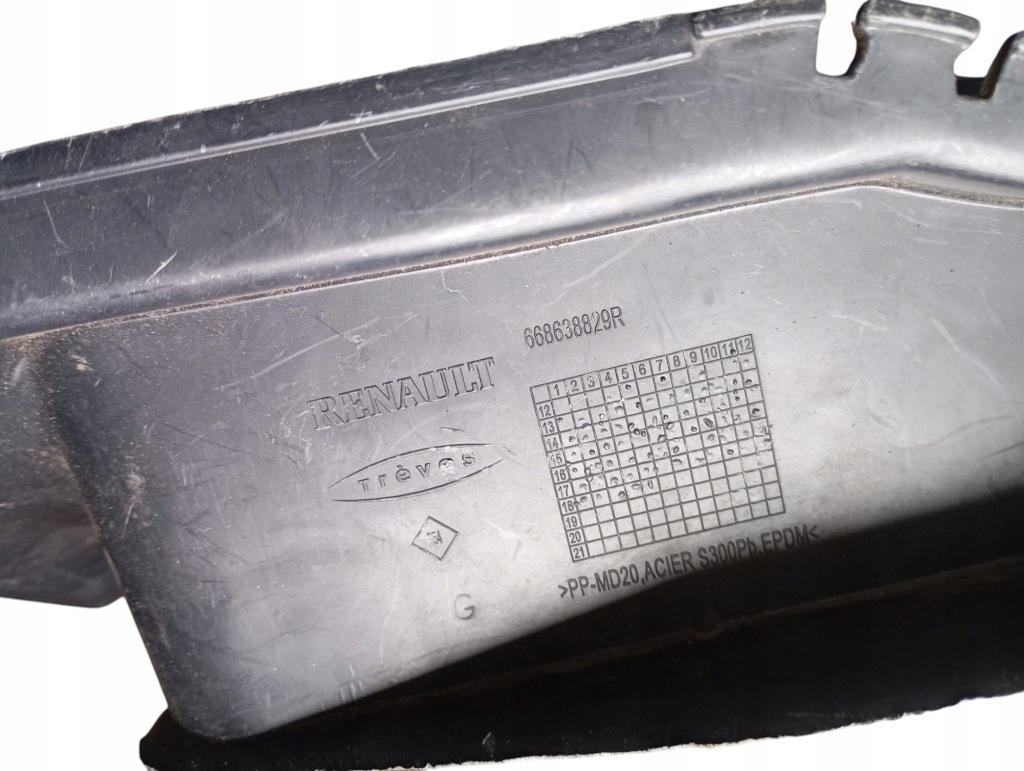 фото №5, Захист жабо нижня ліва renault captur i оригінальний номер 668638829r