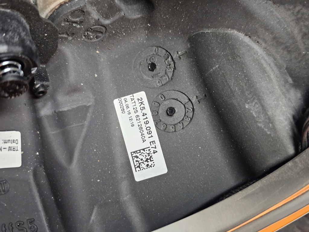 фото №11, Воздуховод кожа мультифункция vw caddy 2k5 2k5419091e