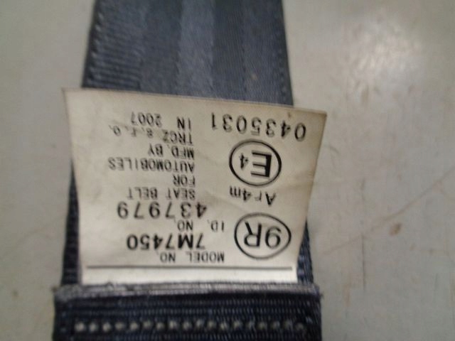 фото №8, Toyota yaris ii 07 ремни безопасности задняя комплект