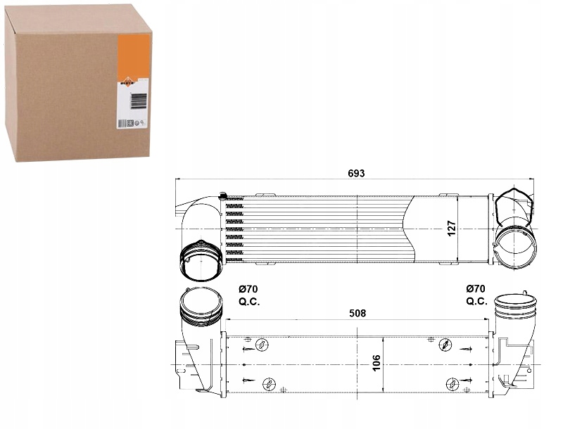 Купить Nrf интеркулер bmw 3 335 d e90