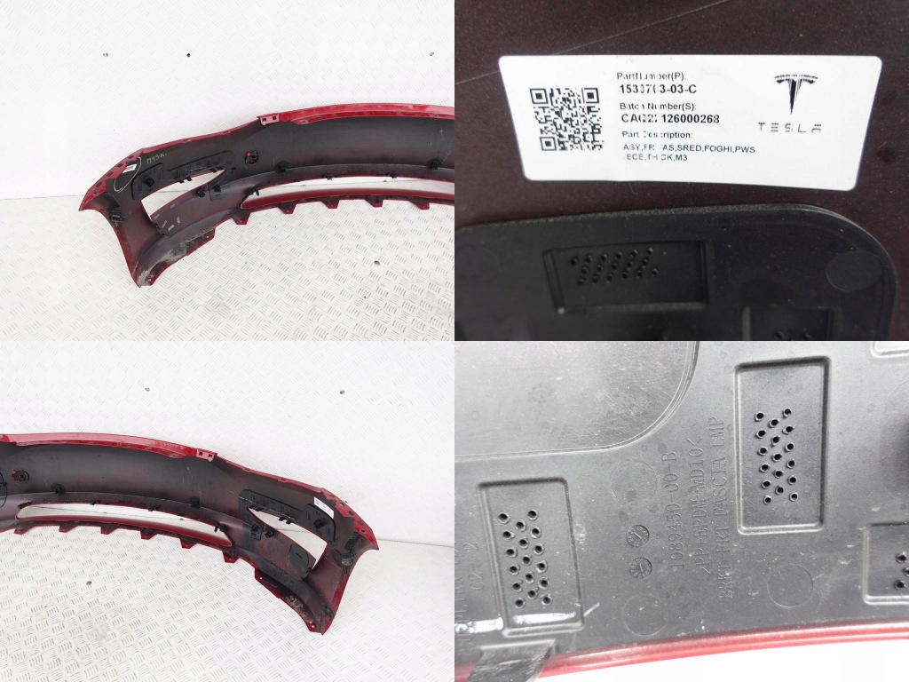 Tesla model 3 17- бампер перед 6xpdc Доставка