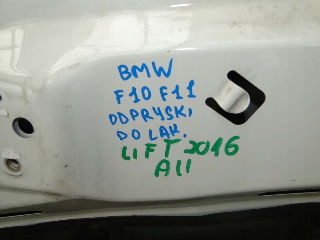 фото №11, Капот bmw 5 f10 f11 2016 r белый мелкие сколы