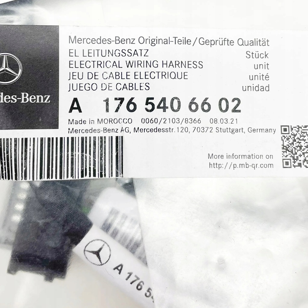 фото №8, Mercedes-benz klasa a w176 дроти датчика радара передній a1765406602