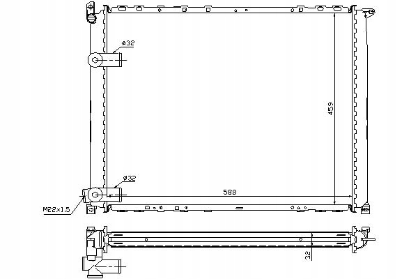 фото №1, Nissens радиатор двигателя renault safrane i safran
