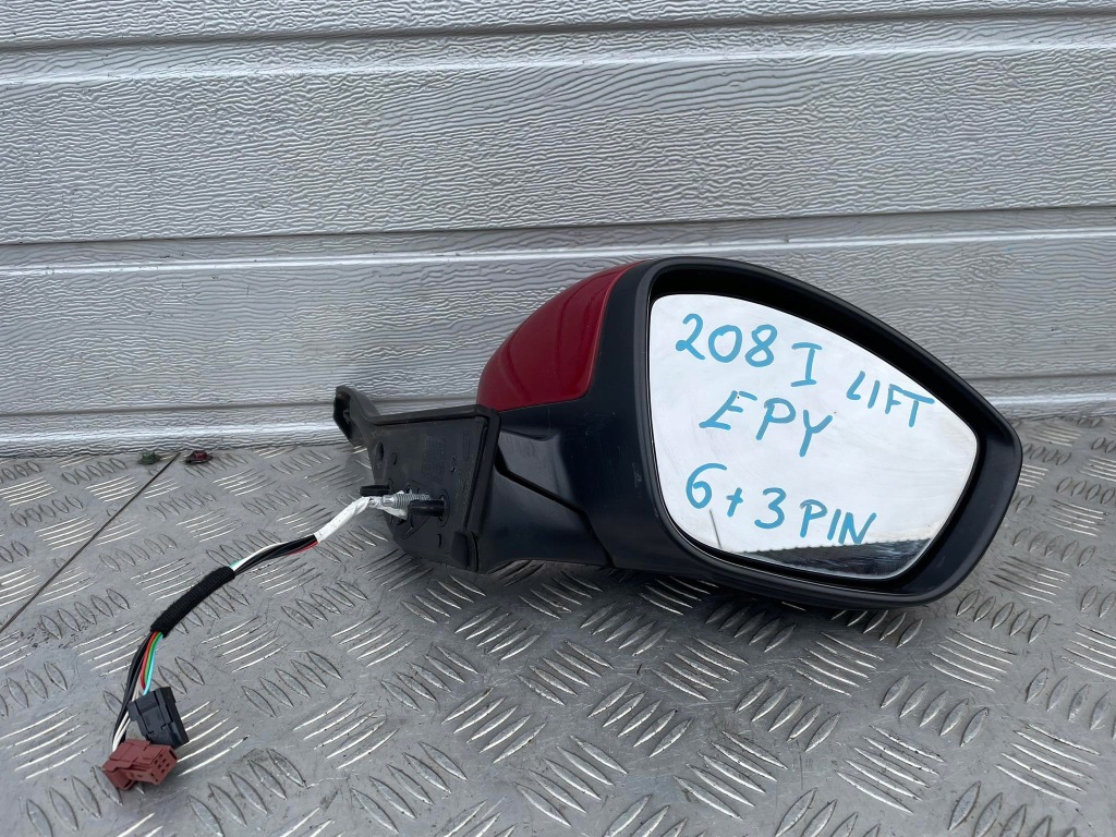 фото №1, Peugeot 208 i lift зеркало правое epy 9 pin