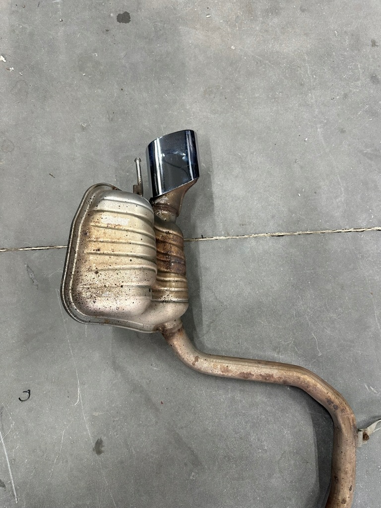 Вихлоп, гасник, exhaust, каталізатор mercedes sl r230, w230 za 5.0 комплект Оригінал