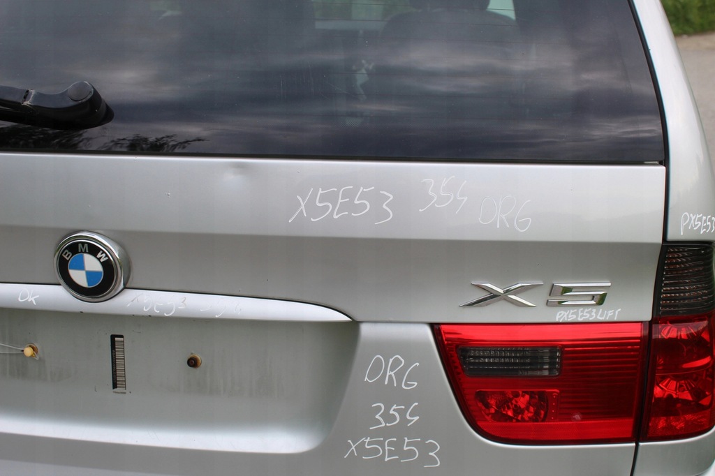 фото №6, Кришка багажника багажника верхній bmw x5 e53 354 titansilver