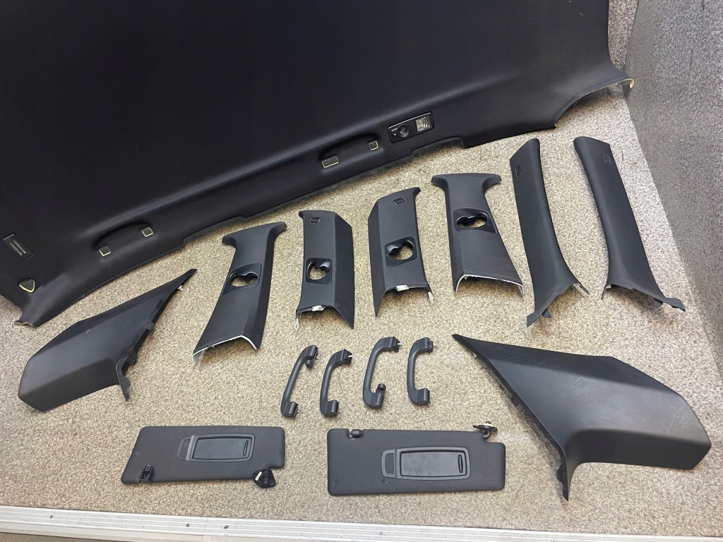 фото №6, Потолок фонари стойки солцезащитный козырёк mpakiet sport bmw e70 x5 czarna ladna