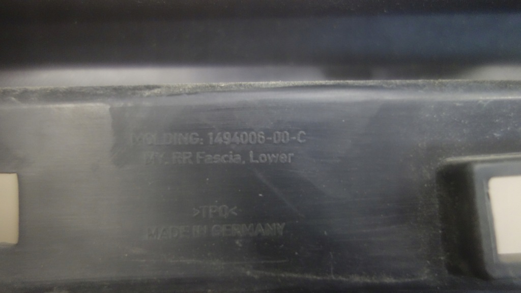 фото №9, Tesla model y спойлер спойлер накладка бампера задняя диффузор 1494006-00-c