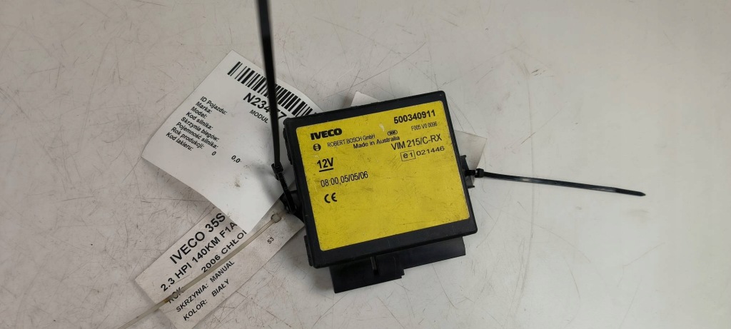 фото №4, Модуль центрального замка 500340911 iveco 35s14