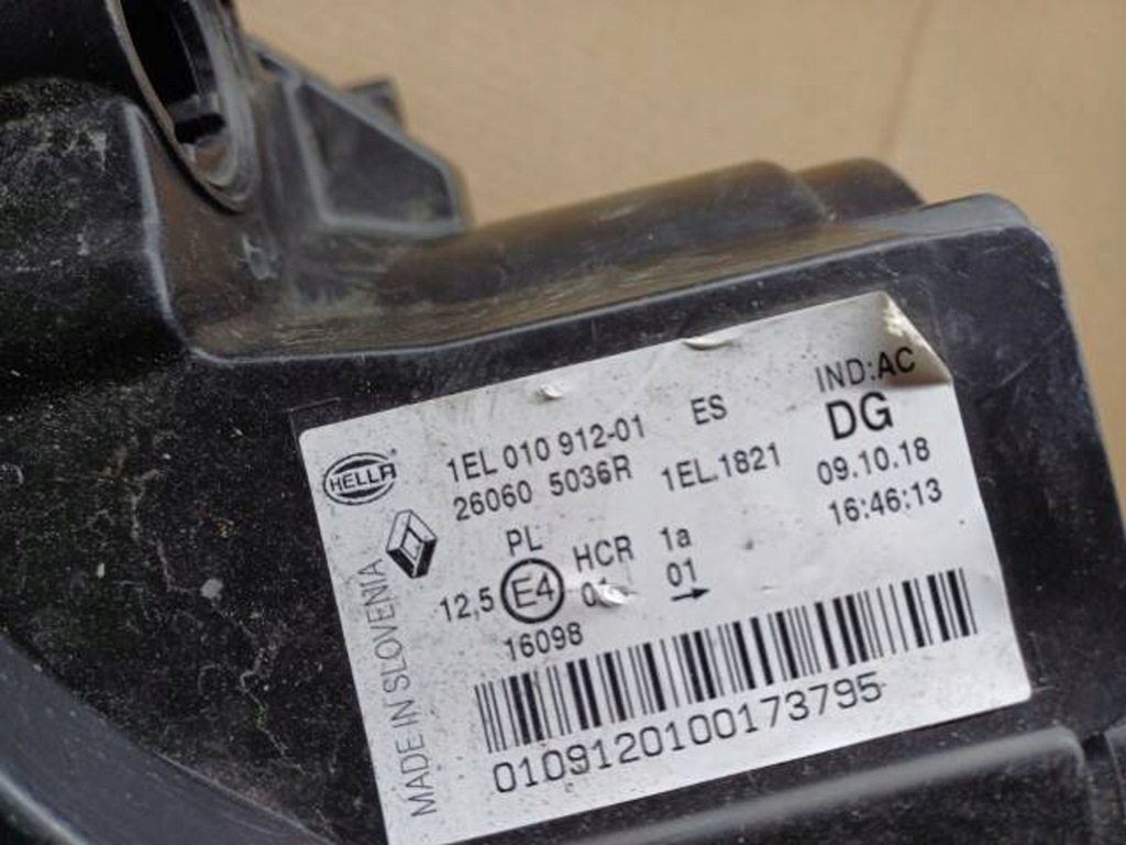 фото №8, M29 лампа перед передняя левая renault zoe 260605036r