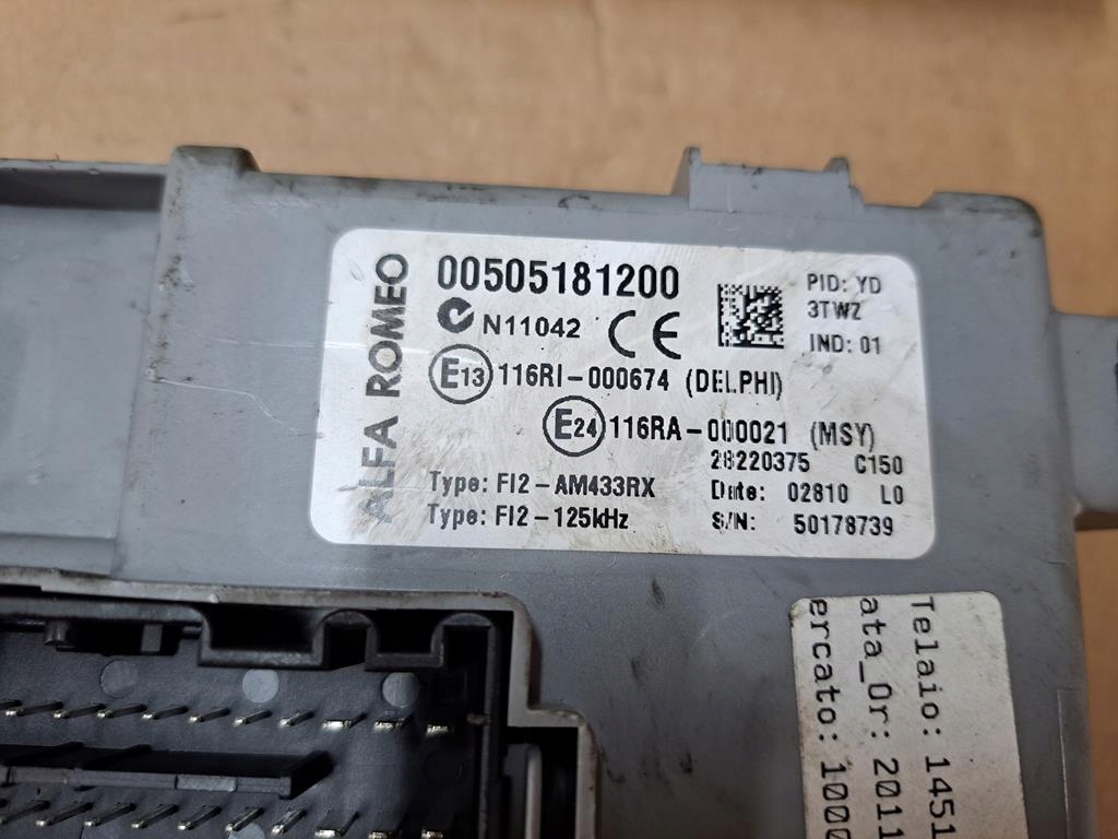 фото №4, Набор стартовый alfa romeo mito 1.6 jtd 0281015573