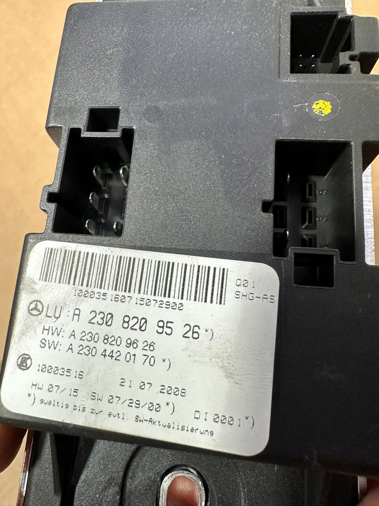 фото №5, Модуль обдув, блок керування airscarf, керування mercedes sl r230, w230 lift