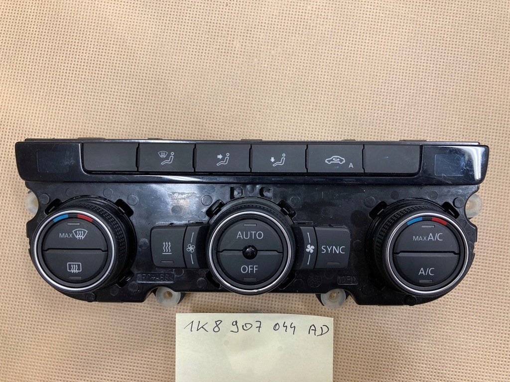 фото №1, Панель кондиционера volkswagen 1k8907044ad