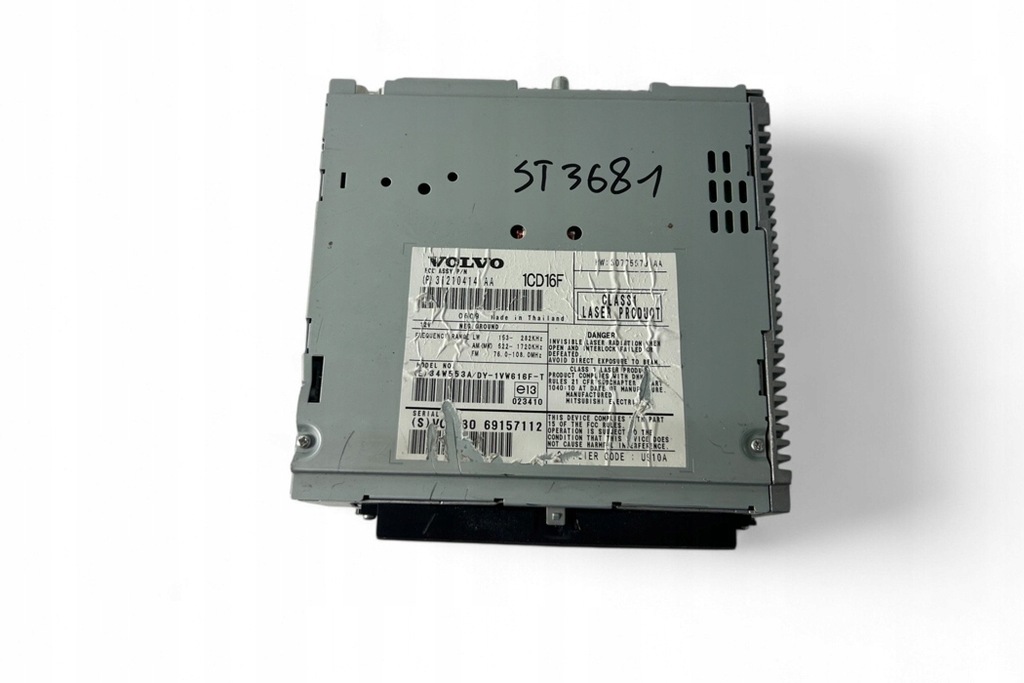 фото №9, Радіо bez навігації volvo s40 ii ms 31210414aa 2005