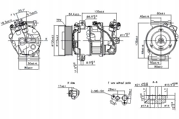 фото №1, Компрессор кондиционера renault grand scenic iii me