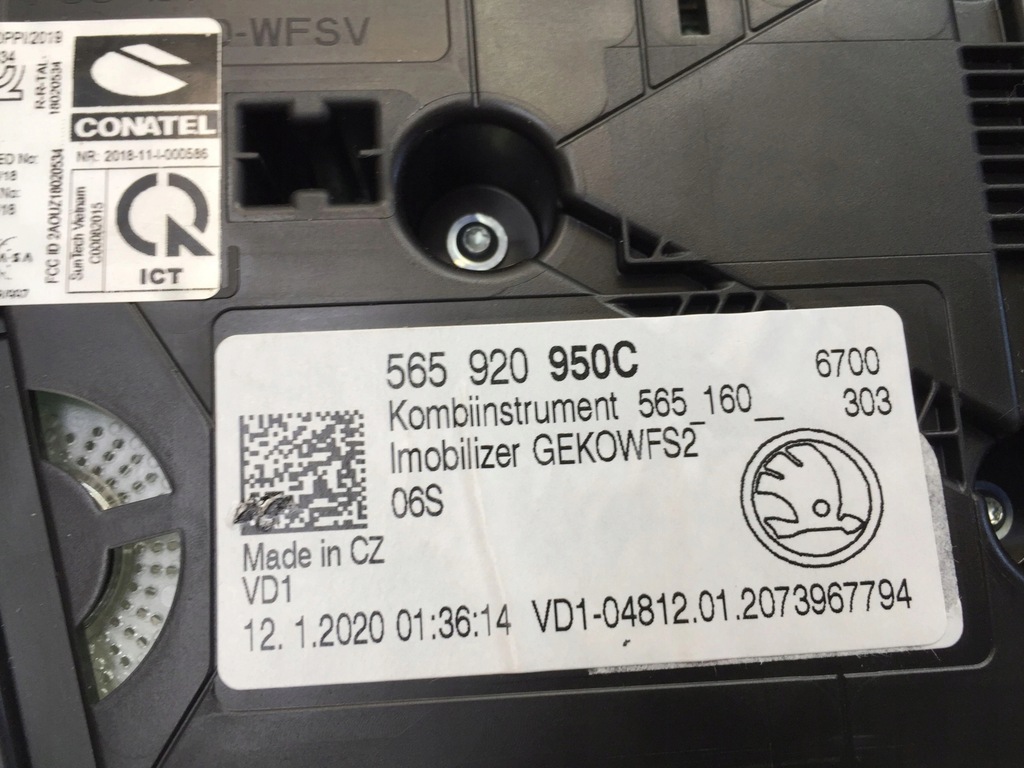 фото №14, Skoda karoq 1.5 tsi 2020 лічильник прилади 565920950c
