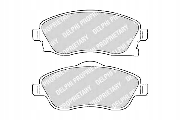 фото №1, Delphi lp1676 набір гальмівних колодок гальмівних, гальма дискові