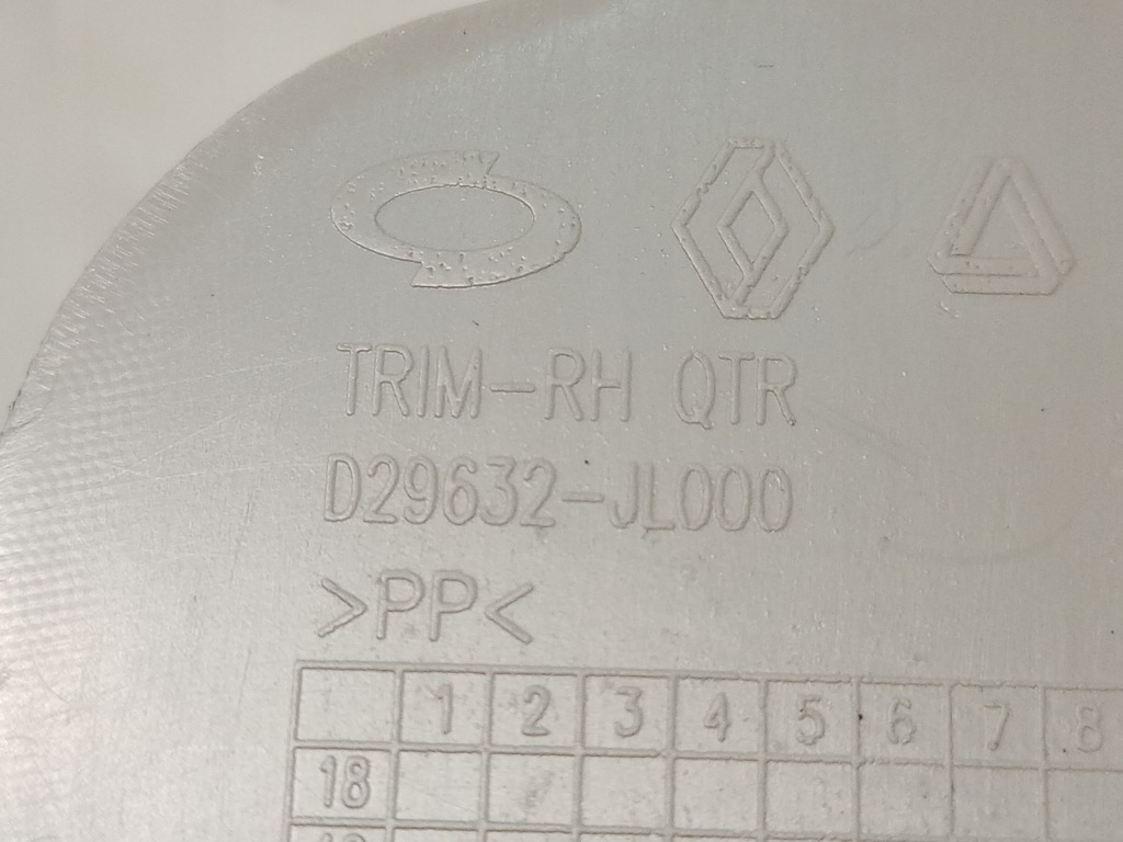 Правая защита стойка задняя renault arkana d29632-jl000 Доставка