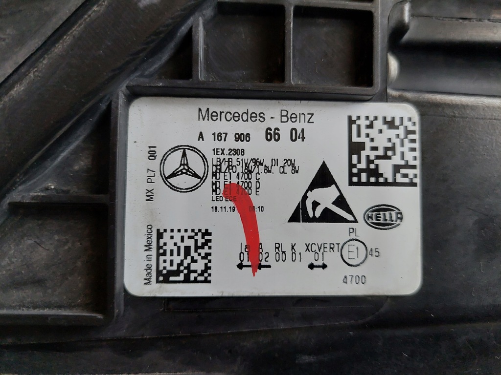 фото №10, Правая лампа - full led - mercedes gle w167