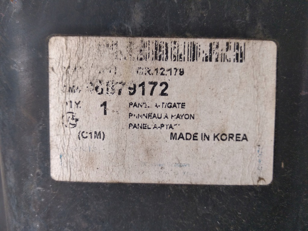 фото №8, Chevrolet spark ii кришка багажника багажника задня задня 2005-