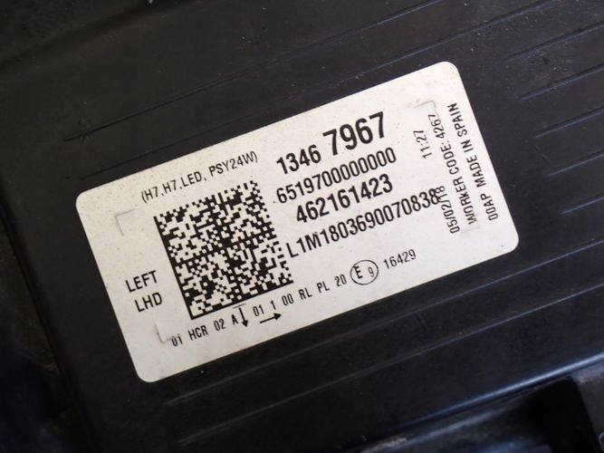 фото №9, Opel crossland x led 17- фара лівий лампа ліва 13467967