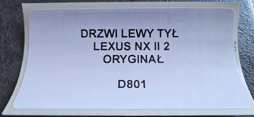 фото №4, Двері лівий задня lexus nx ii 21- оригінал