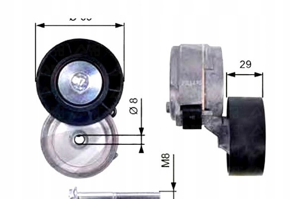 фото №2, Натяжитель ремень многоручейковый alfa romeo 145 146 1