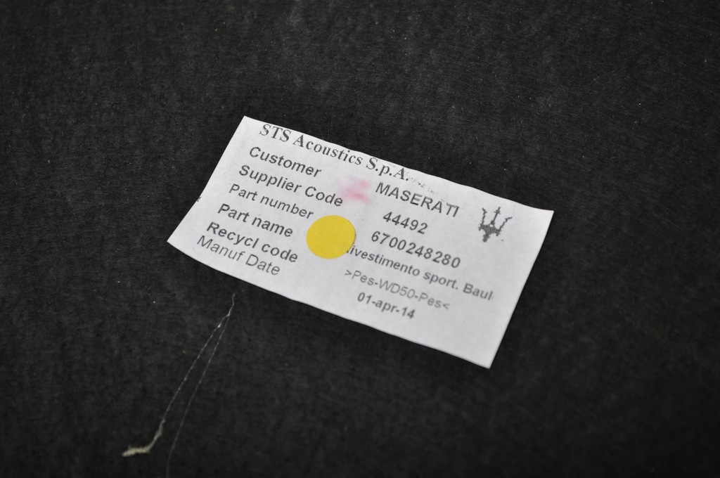 фото №7, Maserati ghibli iii m157 захист кришки багажника 6700248280