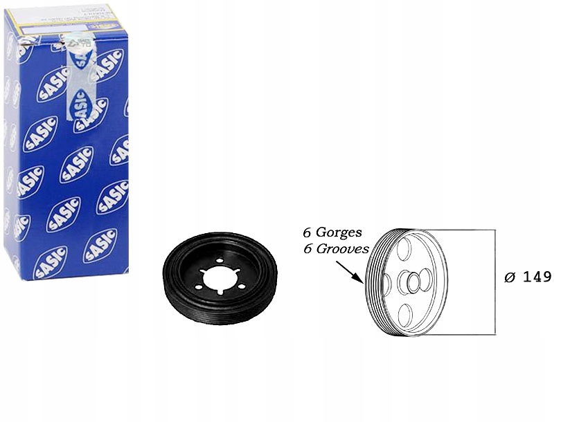 Купити Шків колінчастого вала citroen c2 1.6 jm_