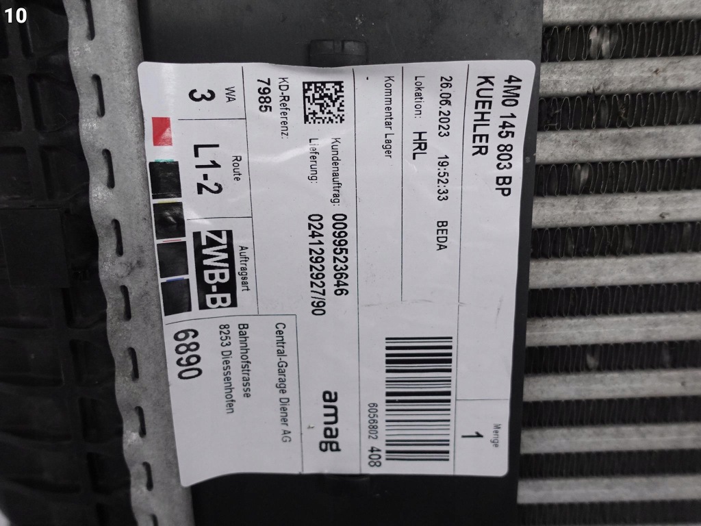 фото №11, Audi q7 q8 4m0 vw touareg 760 інтеркулер лівий