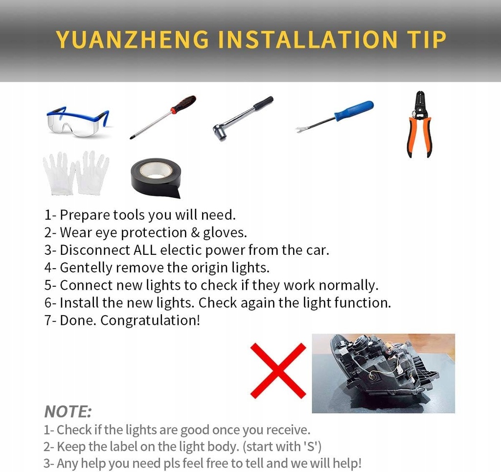 фото №13, Toyota tundra 2014-2018 лампа лампы чёрные левая + правая комплект с led vland