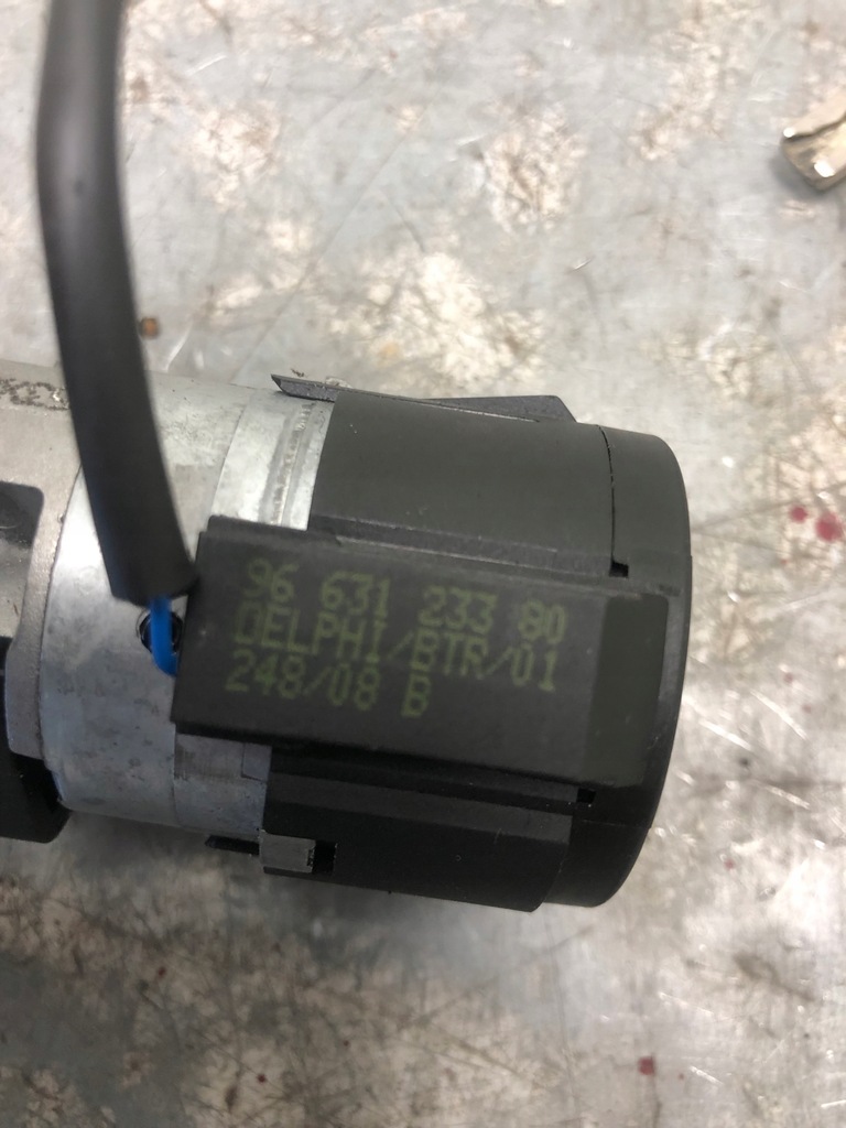 фото №7, Замок зажигания + ключ citroen c5 iii 9663123380