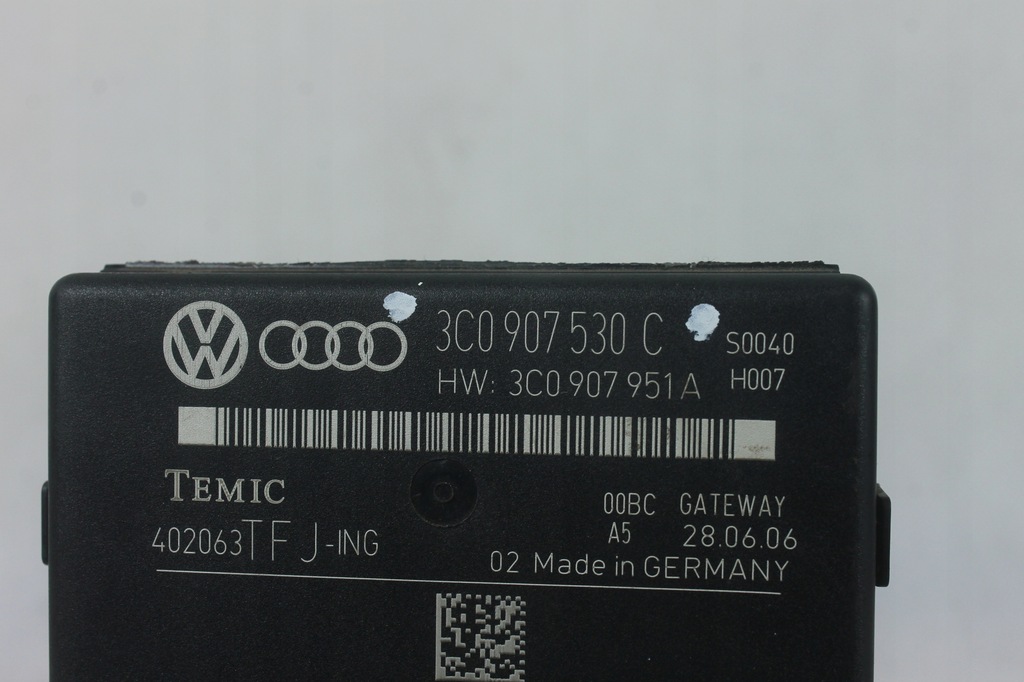 фото №9, Модуль блок управления шлюз audi vw passat b6 skoda seat 3c0907530c
