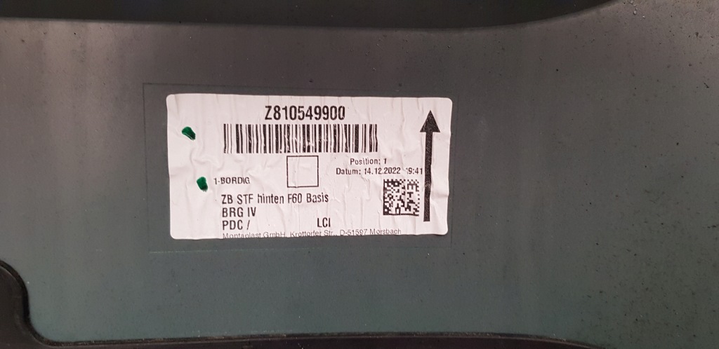 фото №6, Бампер задний задняя mini countryman f60 lift lci