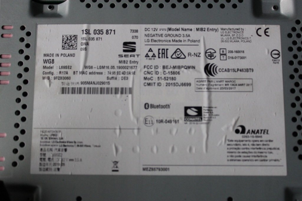 фото №4, Seat mii skoda citigo vw up радио оригинал