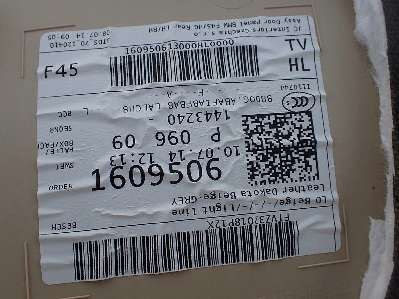 фото №6, Bmw 2 f45 левый обшивка задних дверь